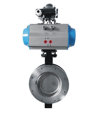 D673H型气动三偏心蝶阀 硬密封对夹蝶阀